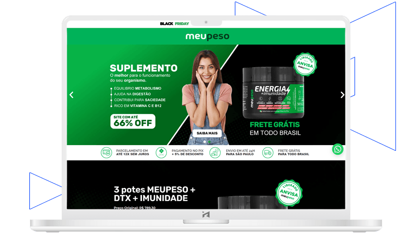 Landingpage para produtos de emagrecimento