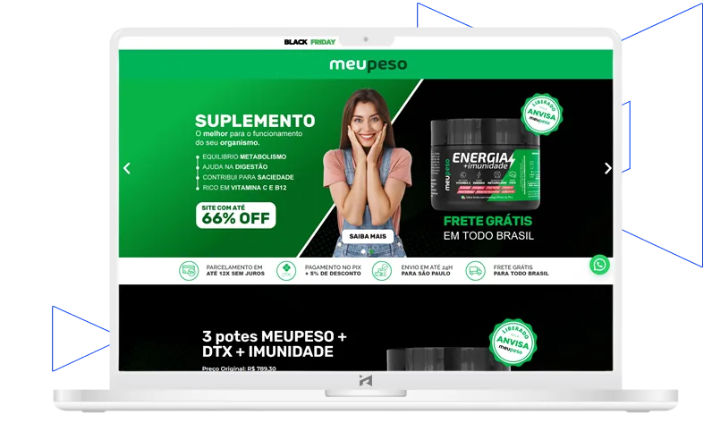 Landingpage para produtos de emagrecimento