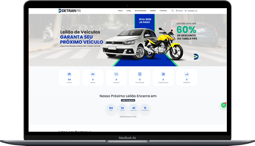 Site para Leilão de Veiculos